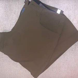 swrve slim fit trousers army green - water & wind resistant